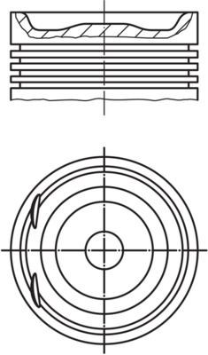 Stempel MAHLE 012 20 00 MAHLE 012 20 00 Motor stempel OPEL ASTRA 2007