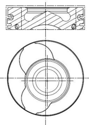 Πιστόνι MAHLE 022 01 02 MAHLE 022 01 02 Πιστονι RENAULT Symbol 2003