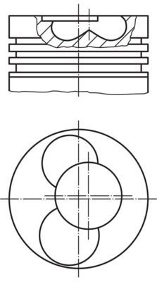 MAHLE Pistone motore 030 40 00 MAHLE 030 40 00 costo Pistone Golf 3 Station Wagon originale