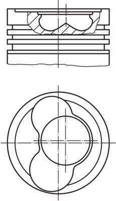 MAHLE Kolv 030 65 02 Ford Galaxy wgr Kolv MAHLE 030 65 02