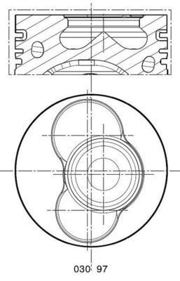 Stempel MAHLE 030 97 00 MAHLE 030 97 00 Motor stempel VW TOUAREG 2014