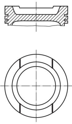 MAHLE Stempel 033 20 01 Motor stempel MAHLE Audi A2 033 20 01