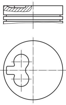 MAHLE Pistone motore 039 24 01 MAHLE 039 24 01 Pistone motore