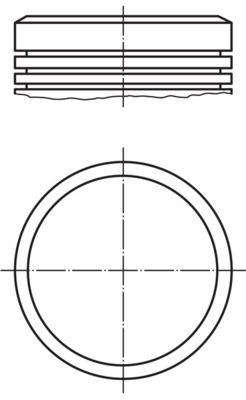 MAHLE Kolv 040 02 00 040 02 00 MAHLE motor kolv PEUGEOT 308