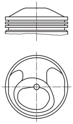 MAHLE Stempel 503 58 00 MAHLE 503 58 00 Motor stempel Porsche Macan 95B billige