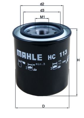 MAHLE Υδραυλ. φίλτρο, αυτόμ. κιβ. ταχυτ. HC 113 HC 113 Φιλτρο αυτόματου σασμάν ALFA ROMEO BRERA MAHLE