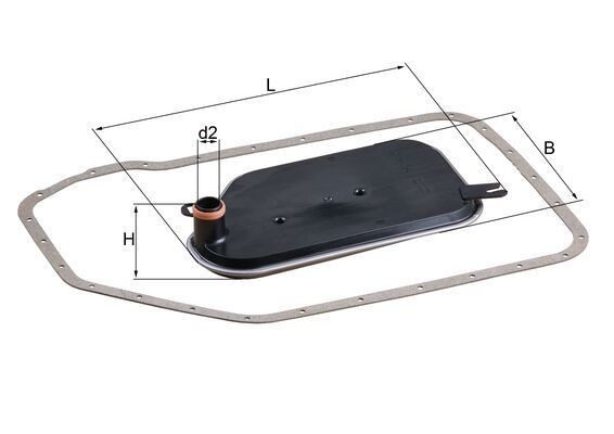 MAHLE Σετ φίλτρων υδραυλικού συστήματος, αυτόμ. κιβώτιο ταχυτήτων HX 84D Φιλτρο αυτόματου σασμάν MAHLE Alfa Romeo BRERA HX 84D