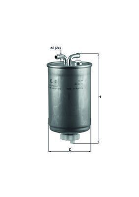 MAHLE Bränslefilter KL 41 KL 41 MAHLE bensinfilter TOYOTA PREVIA