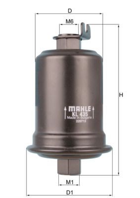 MAHLE Φίλτρο καυσίμου KL 435 MAHLE KL 435 Φίλτρο πετρελαίου LS IV (XF40) γνήσια τιμες