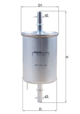 MAHLE Degvielas filtrs KL 470 MAHLE KL 470 orģinālās Degvielas filtrs Daewoo Kalos T200 cena
