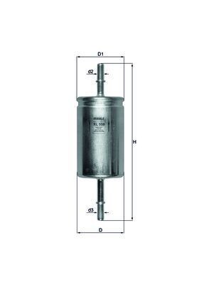 MAHLE Fuel filter KL 559 MAHLE KL 559 genuine Ford Focus mk2 Saloon inline fuel filter price