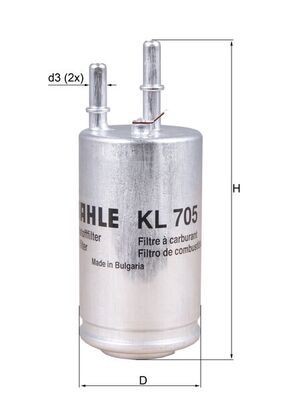 Bränslefilter MAHLE KL 705 MAHLE KL 705 Bränslefilter VOLVO XC60 2012