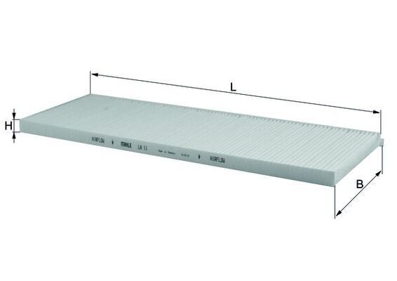 MAHLE Interieurfilter LA 11 MAHLE LA 11 Interieurfilter RENAULT 21 originele