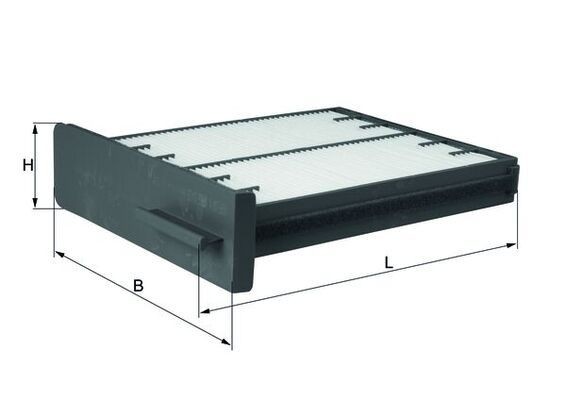 Filter vnútorného priestoru MAHLE LA 125 MAHLE LA 125 Peľový filter MAZDA 626 1999