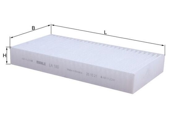 Pollen filter MAHLE LA 180 MAHLE LA 180 2000 PEUGEOT 405 pollen filter replacement