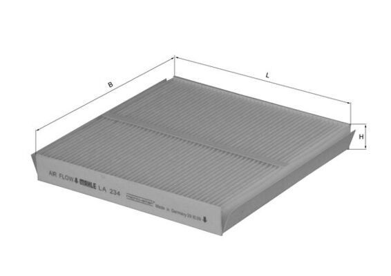 MAHLE Filtro abitacolo LA 234 MAHLE LA 234 Filtro abitacolo BMW E86 originale prezzo