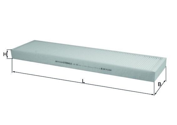 MAHLE Filtre d'habitacle LA 25 Filtration Chevrolet Camaro 5: Filtre d'habitacle MAHLE LA 25