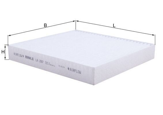 MAHLE Kupefilter LA 297 MAHLE LA 297 Klimafilter FERRARI 456 GT/GTA billige