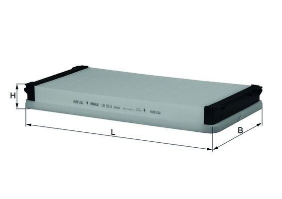 MAHLE Filtre d'habitacle LA 32/3 Filtre PORSCHE 911 Speedster (997): Filtre d'habitacle MAHLE LA 32/3