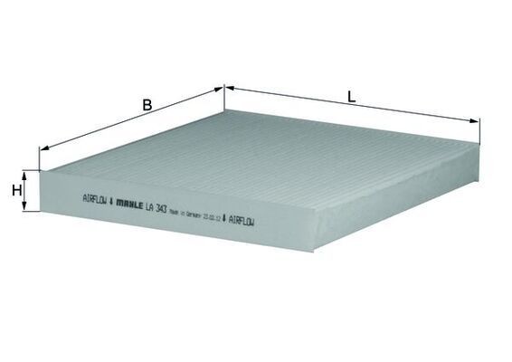 MAHLE Filtro, ar do habitáculo LA 343 MAHLE LA 343 Filtro do habitáculo HYUNDAI Sonata VI (YF) a um preço acessível