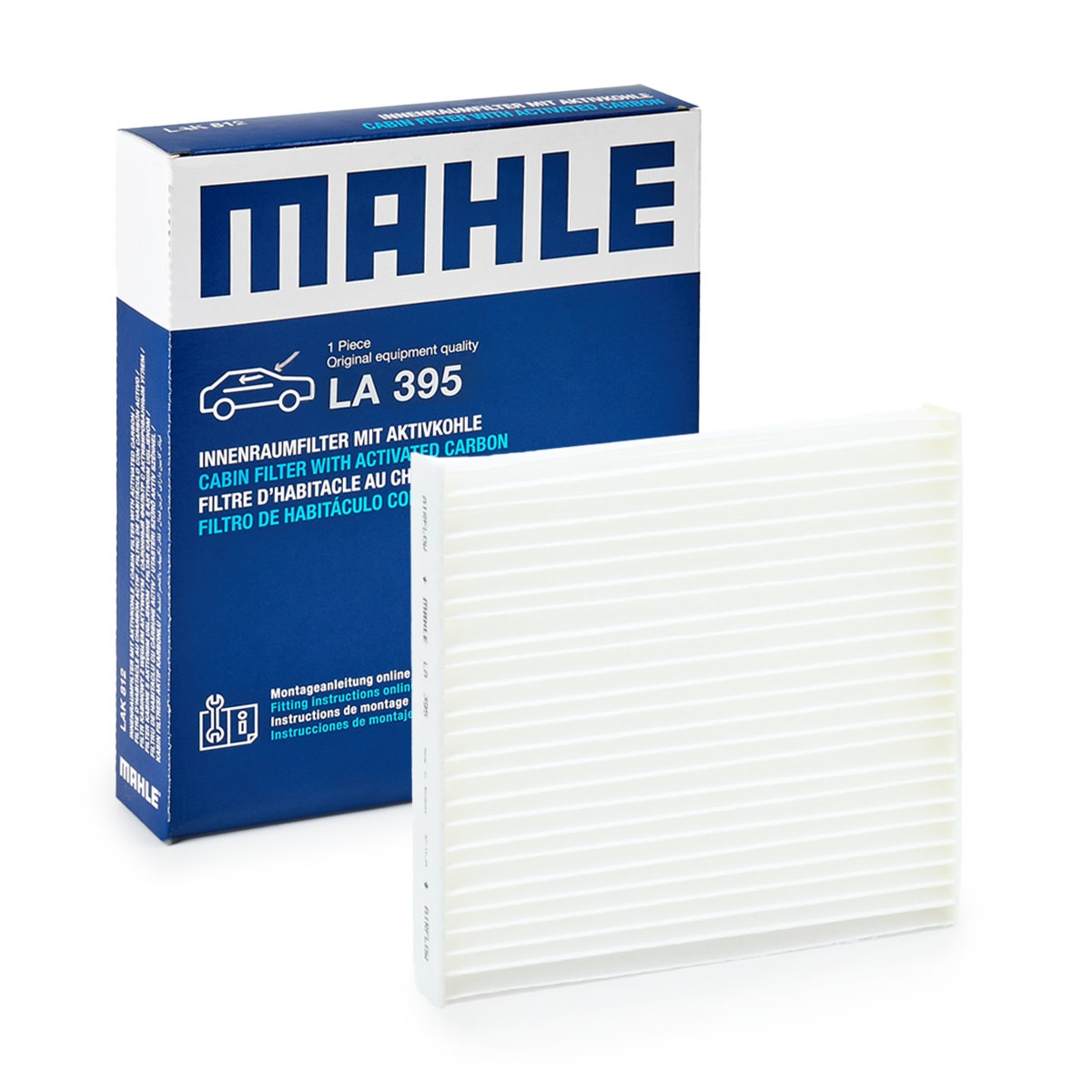 MAHLE Filtro, ar do habitáculo LA 395 MAHLE LA 395 originais Filtro do habitáculo TOYOTA AURIS preço
