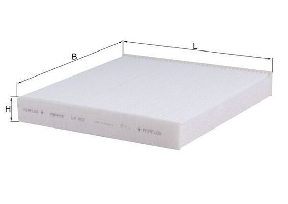 MAHLE Pollenfilter LA 462 MAHLE LA 462 Accord I Sedan (SJ, SY) Pollenfilter originale pris