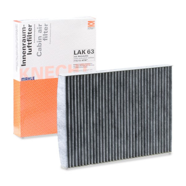 Filter, salongiõhk MAHLE LAK 63 MAHLE LAK 63: Salongi õhufilter Volkswagen NEW BEETLE 2005