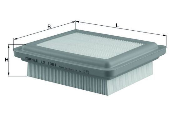 MAHLE Vzduchový filter LX 1061 MAHLE LX 1061 Vzduchový filter