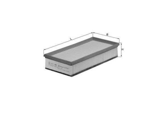 Filtre à air MAHLE LX 1295 MAHLE LX 1295: Filtre à air Citroen C8 2014