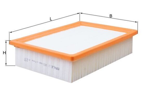 Luftfilter MAHLE LX 1456 MAHLE LX 1456 Motorluftfilter Mazda TRIBUTE 2009