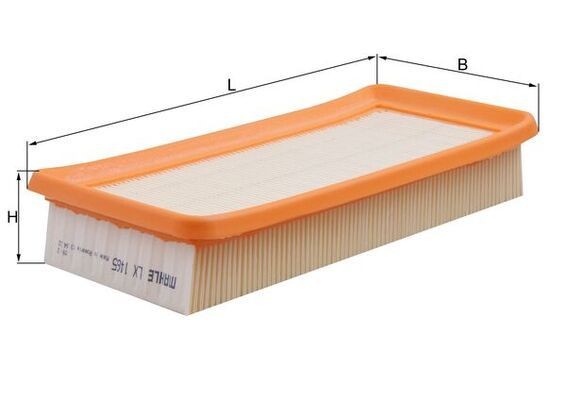 MAHLE Luftfilter LX 1465 Motorluftfilter Hyundai TB LX 1465 MAHLE