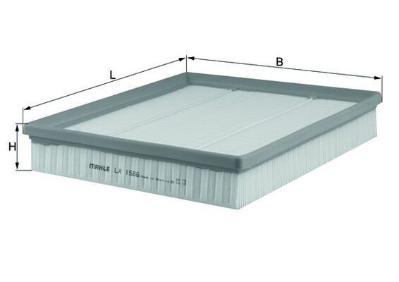 Filtro de ar MAHLE LX 1586 MAHLE LX 1586 Filtro de ar OPEL OMEGA 1999