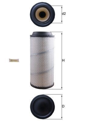 Õhufilter MAHLE LX 1673 MAHLE LX 1673: Õhufilter Nissan CABSTAR E 2004