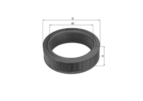 MAHLE Air filter LX 184 LX 184 MAHLE air filter for FORD FUSION