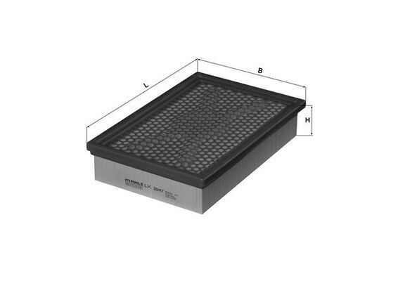 MAHLE Filtro aria LX 2047 LX 2047 Filtro aria MAHLE SSANGYONG TORRES costo