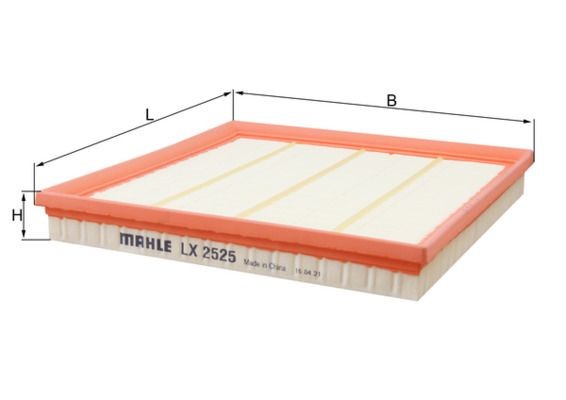 Filtre à air MAHLE LX 2525 MAHLE LX 2525: Filtre à air BMW X6 2007
