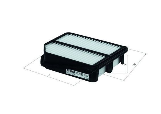 MAHLE Luftfilter LX 2612 MAHLE LX 2612 Luftfilter Grand Vitara 2 originale pris