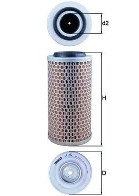MAHLE Luftfilter LX 272 Luftfiltereinsatz MAHLE FORFOUR LX 272 günstig