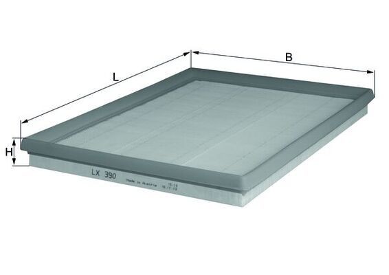 MAHLE Luchtfilter LX 390 MAHLE LX 390 Luchtfilter Kadett E Combo (T85) originele prijs
