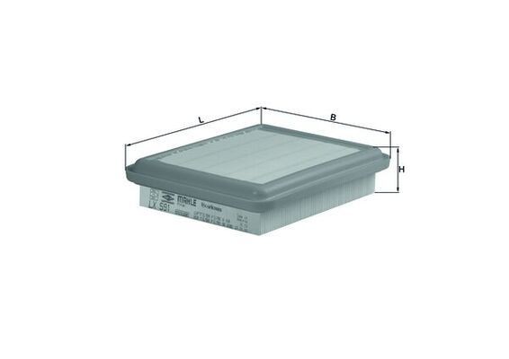 Luftfilter MAHLE LX 591 MITSUBISHI PAJERO PININ 2011 Luftfilter MAHLE LX 591