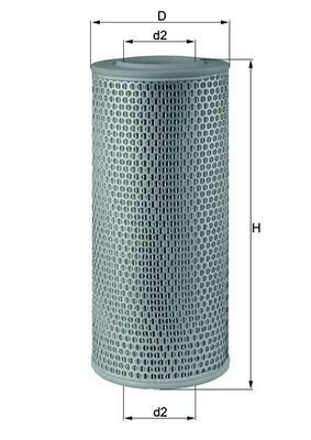 Luftfilter MAHLE LX 610 MAHLE LX 610 Luftfilter TOYOTA HIACE 2004