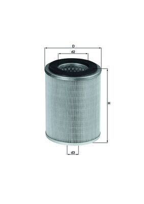 MAHLE Filtro aria LX 830 MAHLE LX 830 Filtro aria Vanette KC120 originale prezzo