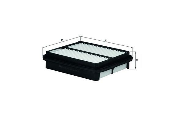 MAHLE Luftfilter LX 862 MAHLE LX 862 Luftfilter CHEVROLET Silverado I 2500 Standard Cab Pick-up billige