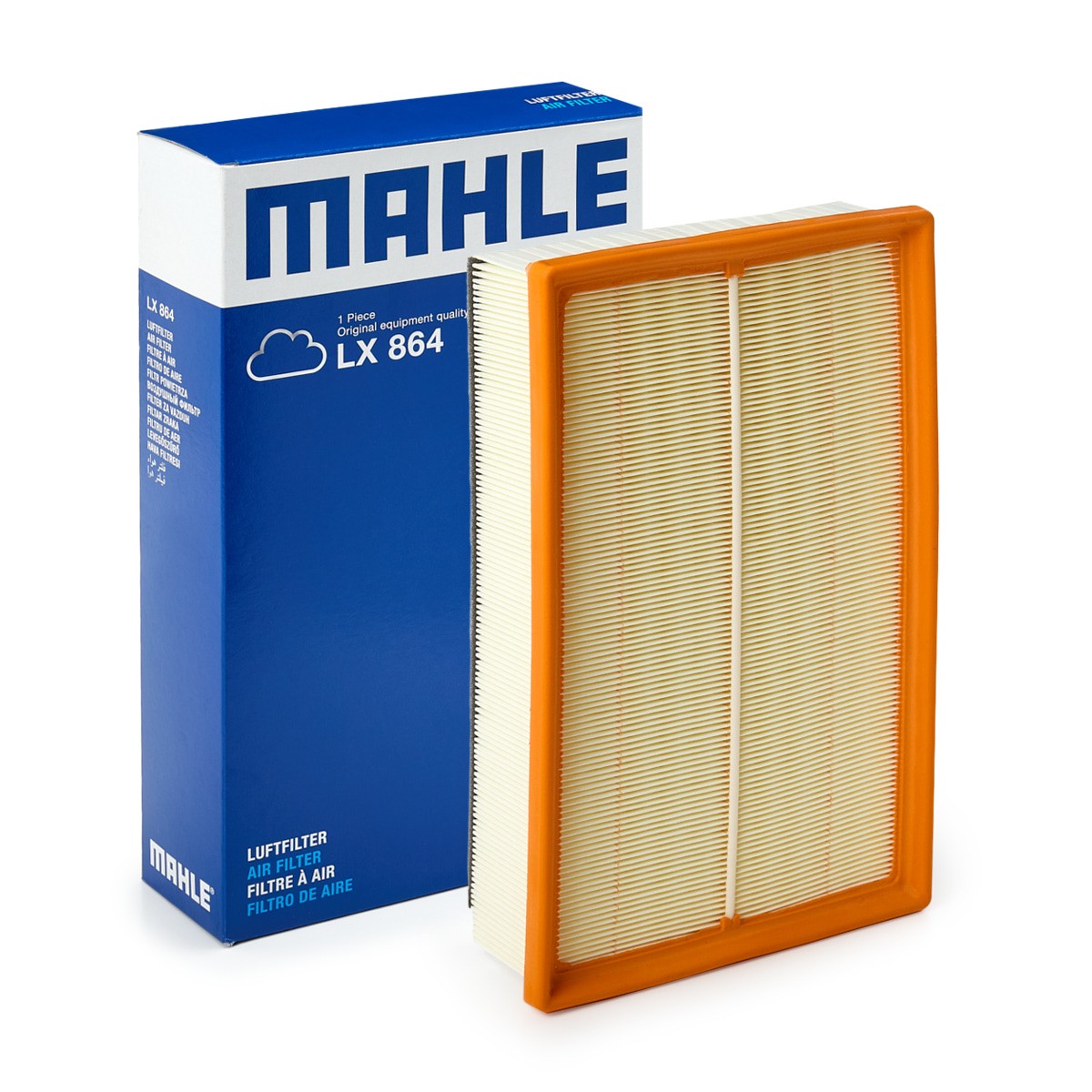 Filtro aria MAHLE LX 864 76598700 MAHLE LX 864 Filtro dell'aria Volkswagen TRANSPORTER 2006
