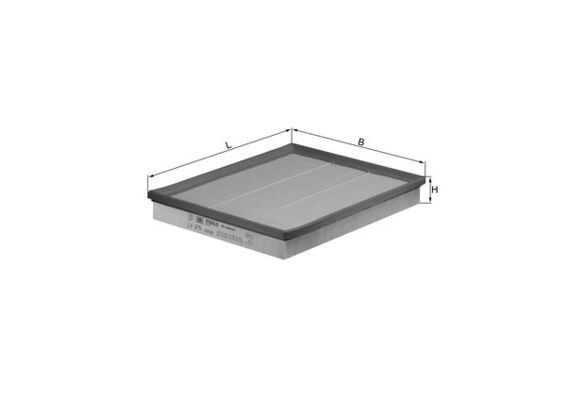 Luftfilter MAHLE LX 876 MAHLE LX 876 RENAULT MASTER 2001 Luftfilter
