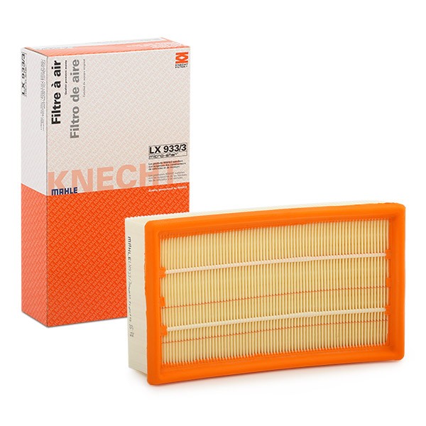 Air filter MAHLE LX 933/3 MAHLE LX 933/3 Renault MODUS 2018 Air filters price