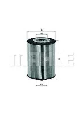 MAHLE Õlifilter OX 367D Õlifilter MAHLE BMW 3. Seeria OX 367D