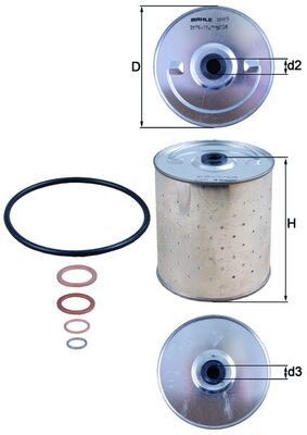Filtro olio MAHLE OX 85D MAHLE OX 85D costo Filtro olio Mercedes T2 2007