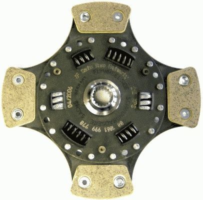 SACHS PERFORMANCE Koppelingsplaat 881861 999778 Fiat 124 Race-koppeling SACHS PERFORMANCE Performance 881861 999778