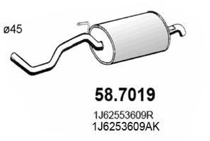 ASSO Marmitta 58.7019 58.7019 Marmitta posteriore SEAT 127 ASSO costo